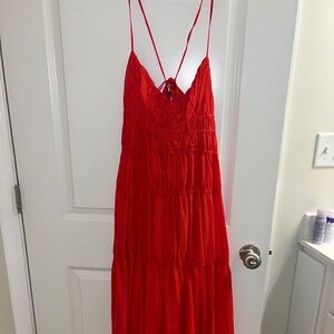 Lost & Wander Red Maxi Dress